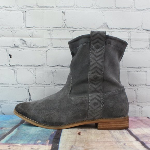 Toms Shoes - TOM'S Suede Slip on Ankle Boots Size 9.5 / 41